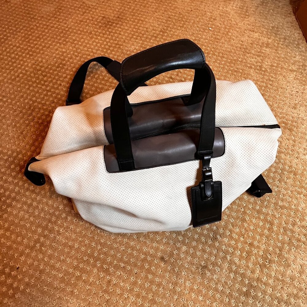 Tumi White and Black Travel Bag